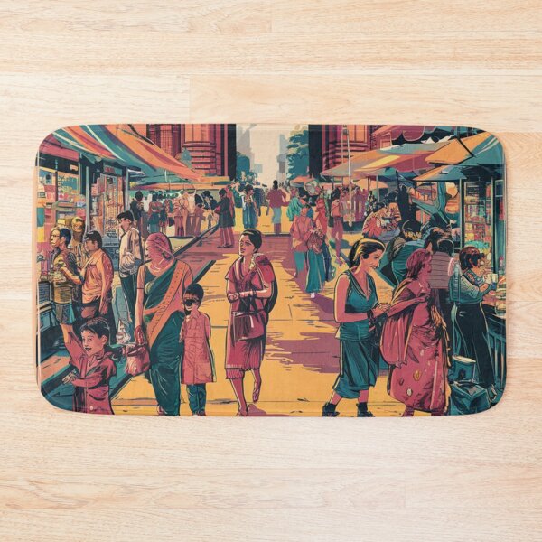 Item preview, Mumbai Vintage Travel Poster designed and sold by TravelerRat.
