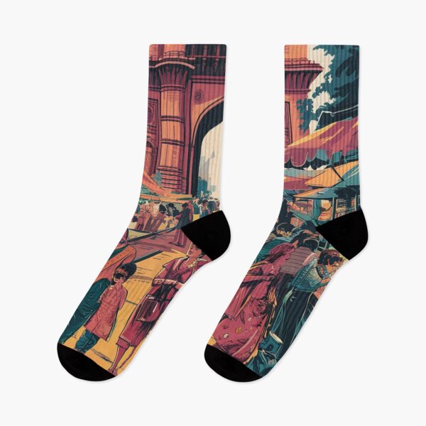 Item preview, Mumbai Vintage Travel Poster designed and sold by TravelerRat.