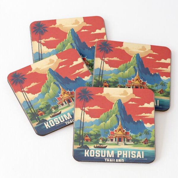Item preview, Kosum Phisai Thailand Vintage Retro Travel Tourism designed and sold by TravelersGems.