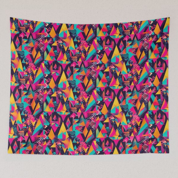 Item preview, Top geometric patterns one line new colorful strips striped art  designed and sold by Design Repo.