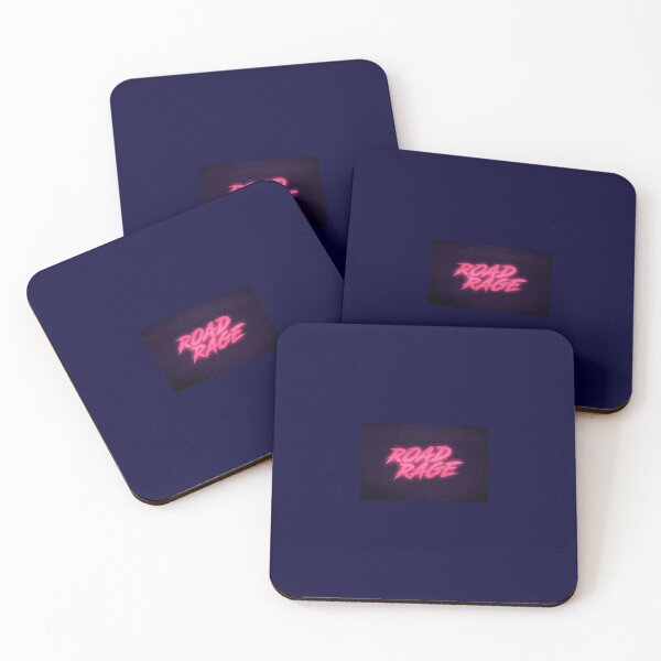 Item preview, Road Rage Letters Aesthetic Quote Bright Pink and Dark blue designed and sold by SimplyPsycho.