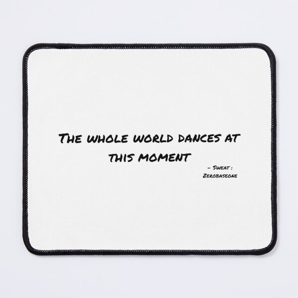Item preview, Sweat By Zerobaseone Lyrics designed and sold by ArtRaftPro.