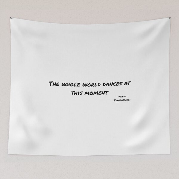 Item preview, Sweat By Zerobaseone Lyrics designed and sold by ArtRaftPro.
