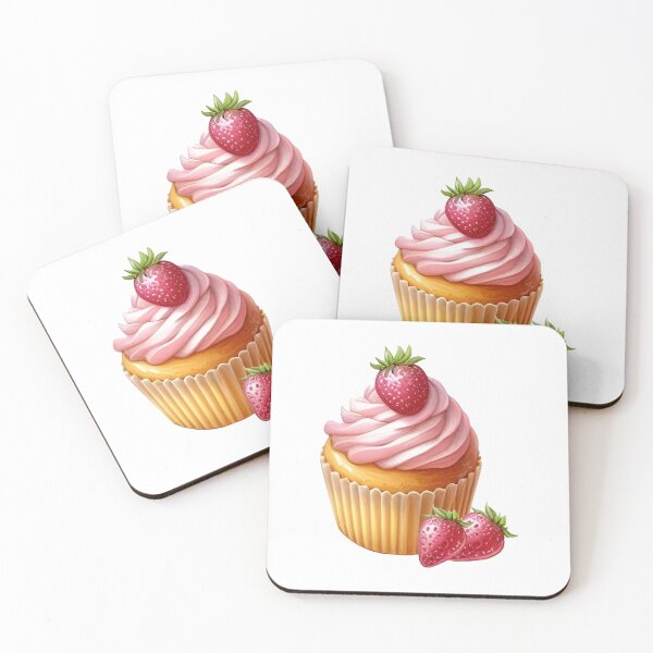 Item preview, Strawberry vanilla cupcake designed and sold by Preeyanc.