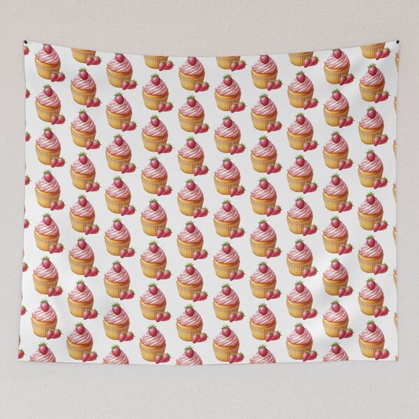 Item preview, Strawberry vanilla cupcake designed and sold by Preeyanc.