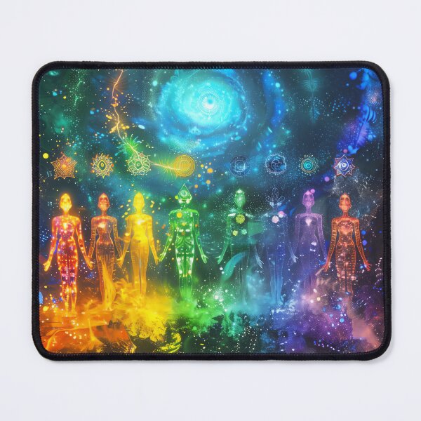 Item preview, Neon colourful cosmic spiritual humans designed and sold by minazarei.