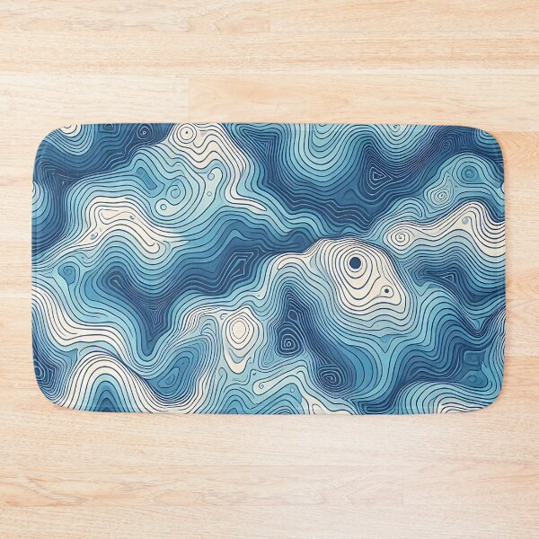 Item preview, Soothing Blue Waves Pattern designed and sold by Haji  Kamora.