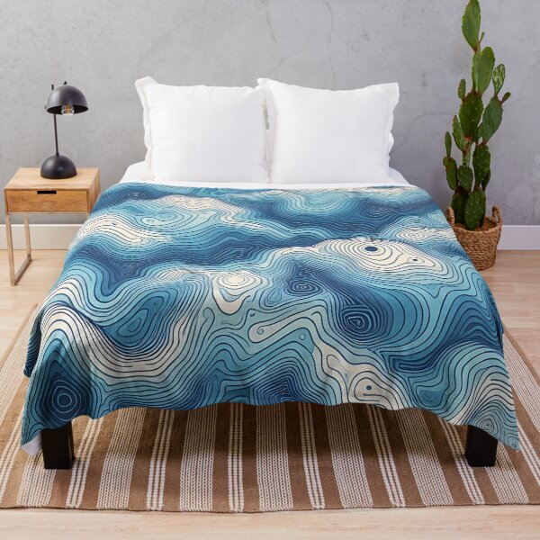 Item preview, Soothing Blue Waves Pattern designed and sold by Haji Kamora.
