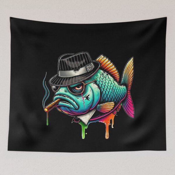 Item preview, fish boss designed and sold by TommyPrintShop.