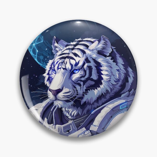 Item preview, Space Tiger Pixel Art designed and sold by Kaos-Bit.
