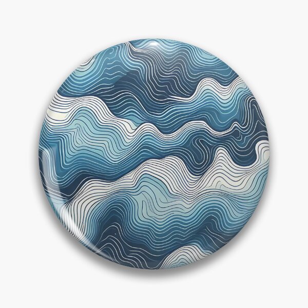 Item preview, Soothing Blue Waves Pattern designed and sold by Haji  Kamora.