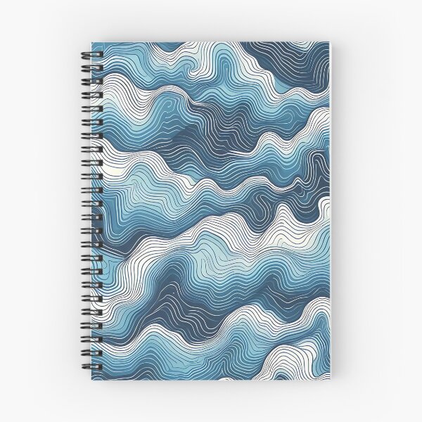 Item preview, Soothing Blue Waves Pattern designed and sold by Haji  Kamora.