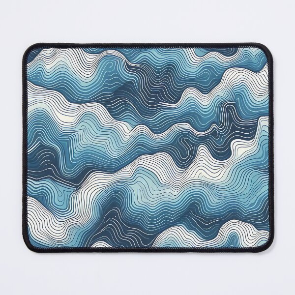 Item preview, Soothing Blue Waves Pattern designed and sold by Haji  Kamora.