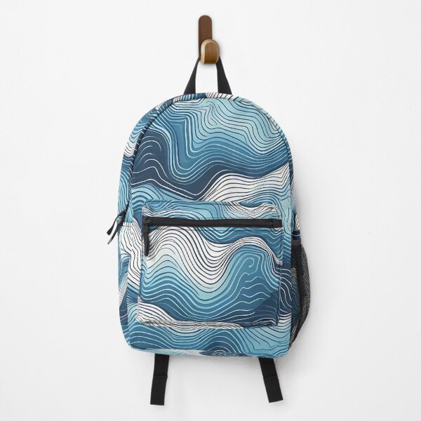 Item preview, Soothing Blue Waves Pattern designed and sold by Haji  Kamora.