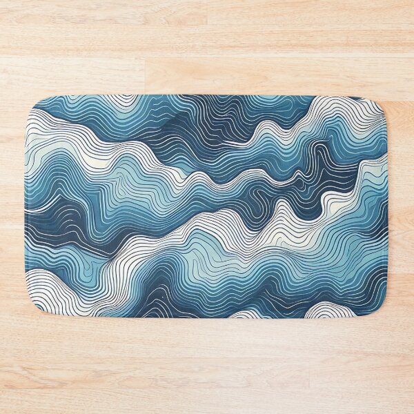 Item preview, Soothing Blue Waves Pattern designed and sold by Haji  Kamora.