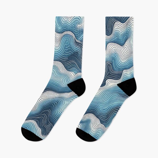 Item preview, Soothing Blue Waves Pattern designed and sold by Haji  Kamora.