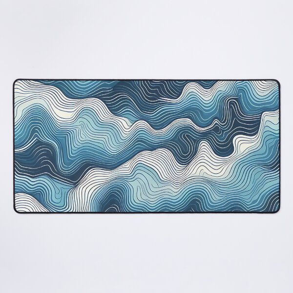 Item preview, Soothing Blue Waves Pattern designed and sold by Haji  Kamora.
