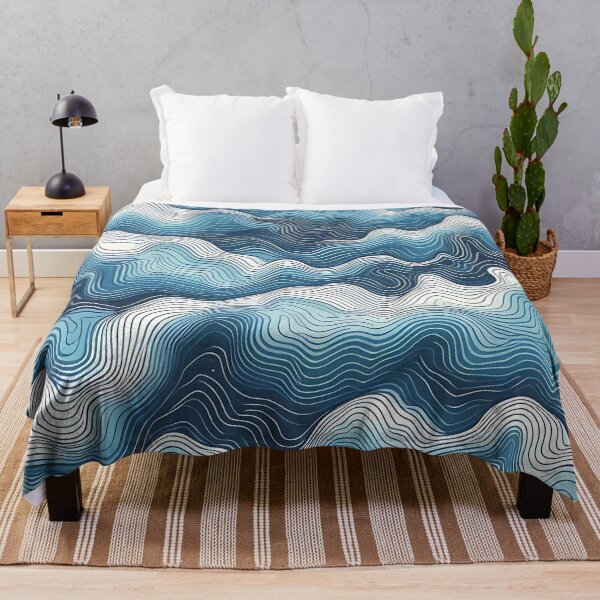 Item preview, Soothing Blue Waves Pattern designed and sold by Haji  Kamora.