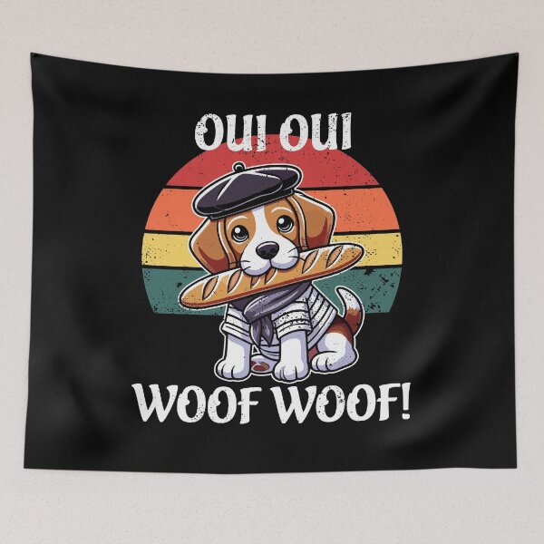 Item preview, French Beabull - Oui, Oui Woof Woof! designed and sold by MaateoDesign.