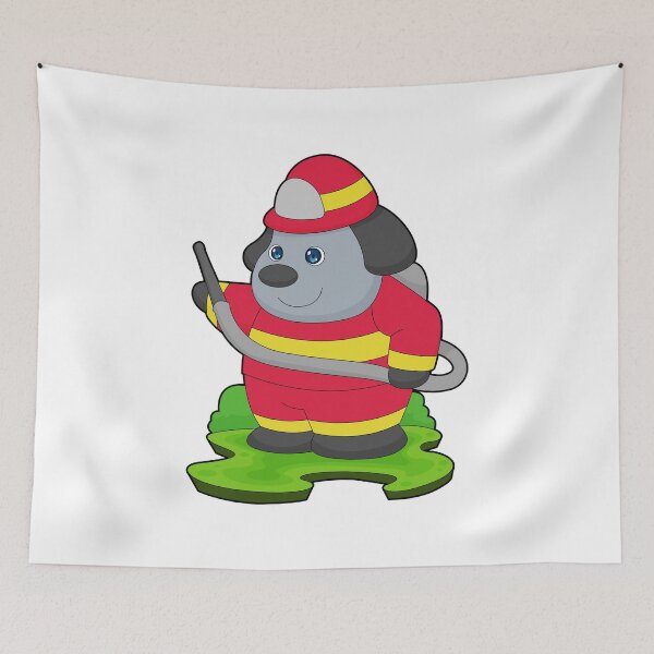 Item preview, Dog Firefighter Fire hose Fire department designed and sold by Snabdesign84.