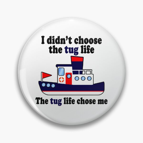 Item preview, Tug Life (Blue) designed and sold by HelpfulMonsters.