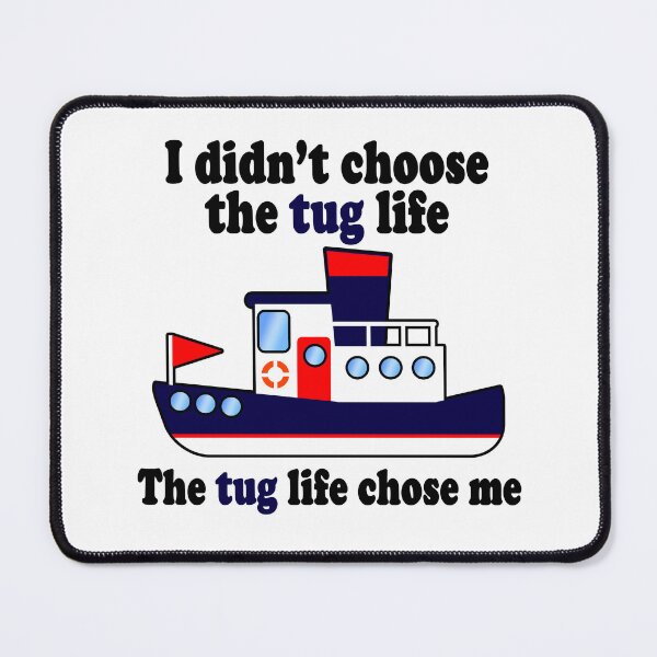 Item preview, Tug Life (Blue) designed and sold by HelpfulMonsters.