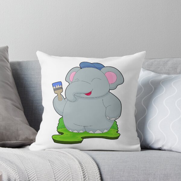 Item preview, Elephant Painter Paint brush Painting designed and sold by Snabdesign84.