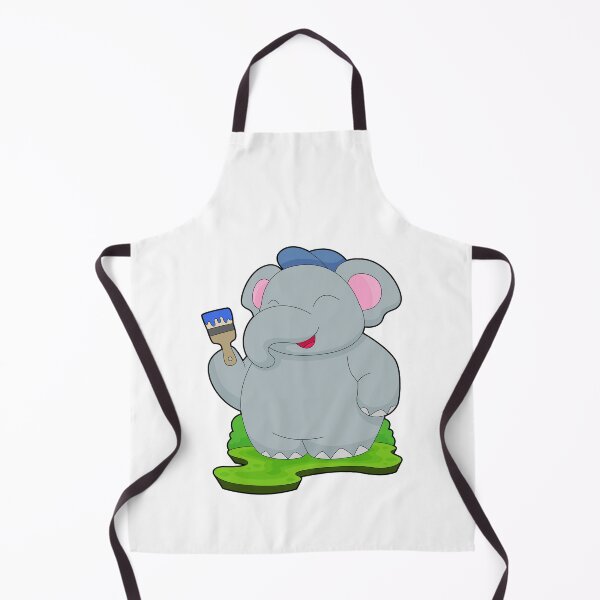 Item preview, Elephant Painter Paint brush Painting designed and sold by Snabdesign84.