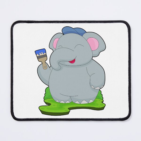 Item preview, Elephant Painter Paint brush Painting designed and sold by Snabdesign84.