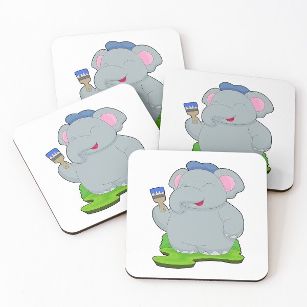 Item preview, Elephant Painter Paint brush Painting designed and sold by Snabdesign84.