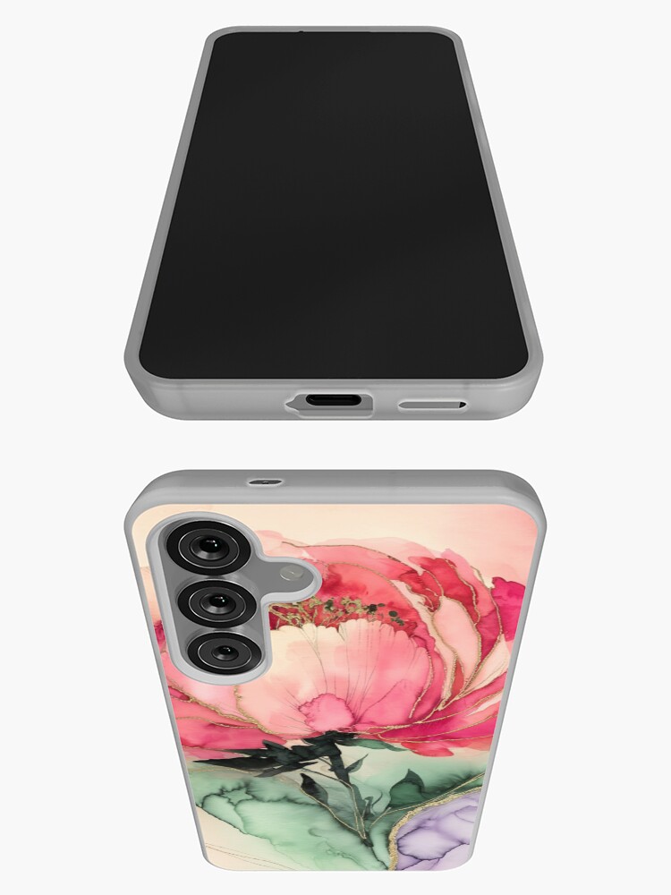 Thumbnail 3 of 4, Samsung Galaxy Phone Case, Peony designed and sold by Patricks-Art.
