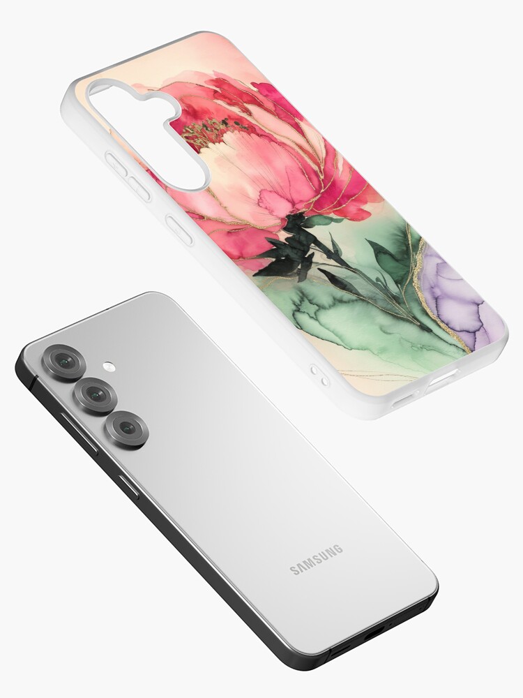 Thumbnail 2 of 4, Samsung Galaxy Phone Case, Peony designed and sold by Patricks-Art.