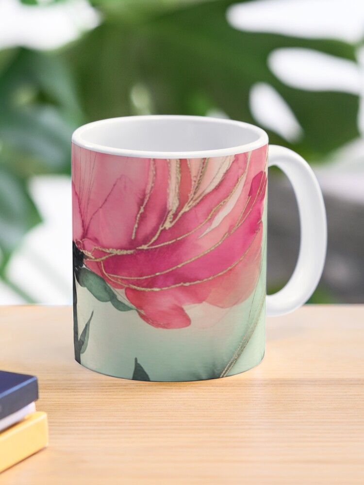 Thumbnail 1 of 6, Coffee Mug, Peony designed and sold by Patricks-Art.
