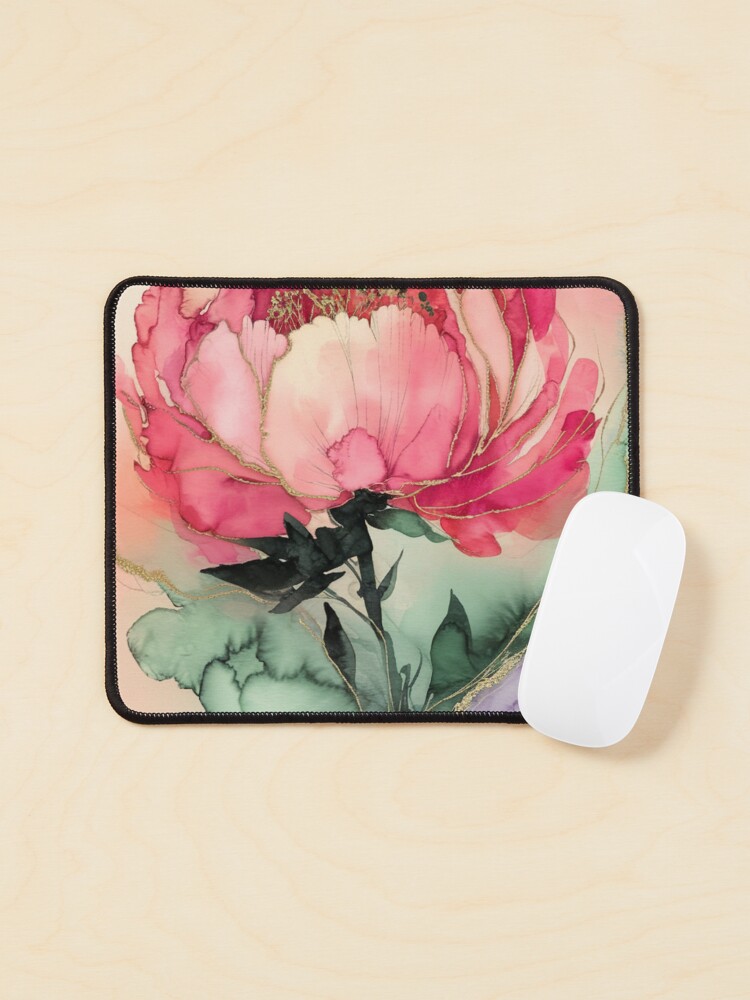 Thumbnail 1 of 5, Mouse Pad, Peony designed and sold by Patricks-Art.