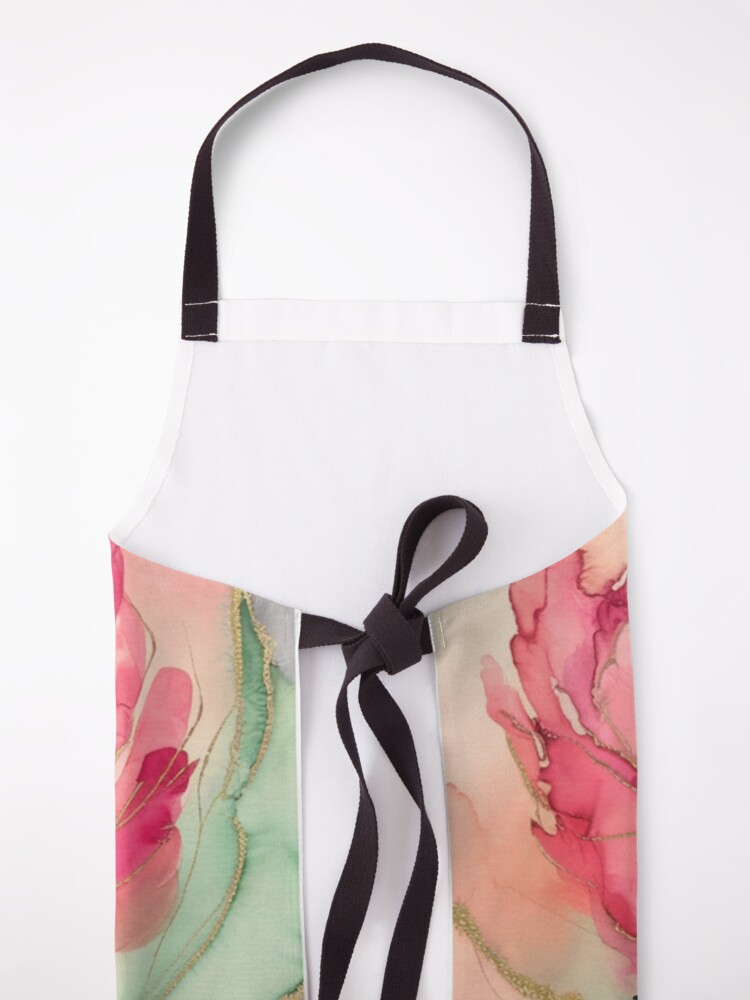 Thumbnail 5 of 6, Apron, Peony designed and sold by Patricks-Art.