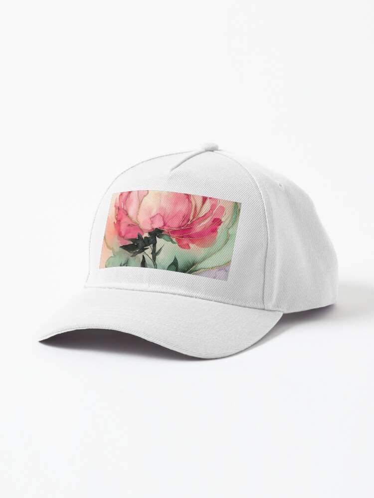 Thumbnail 1 of 7, Cap, Peony designed and sold by Patricks-Art.