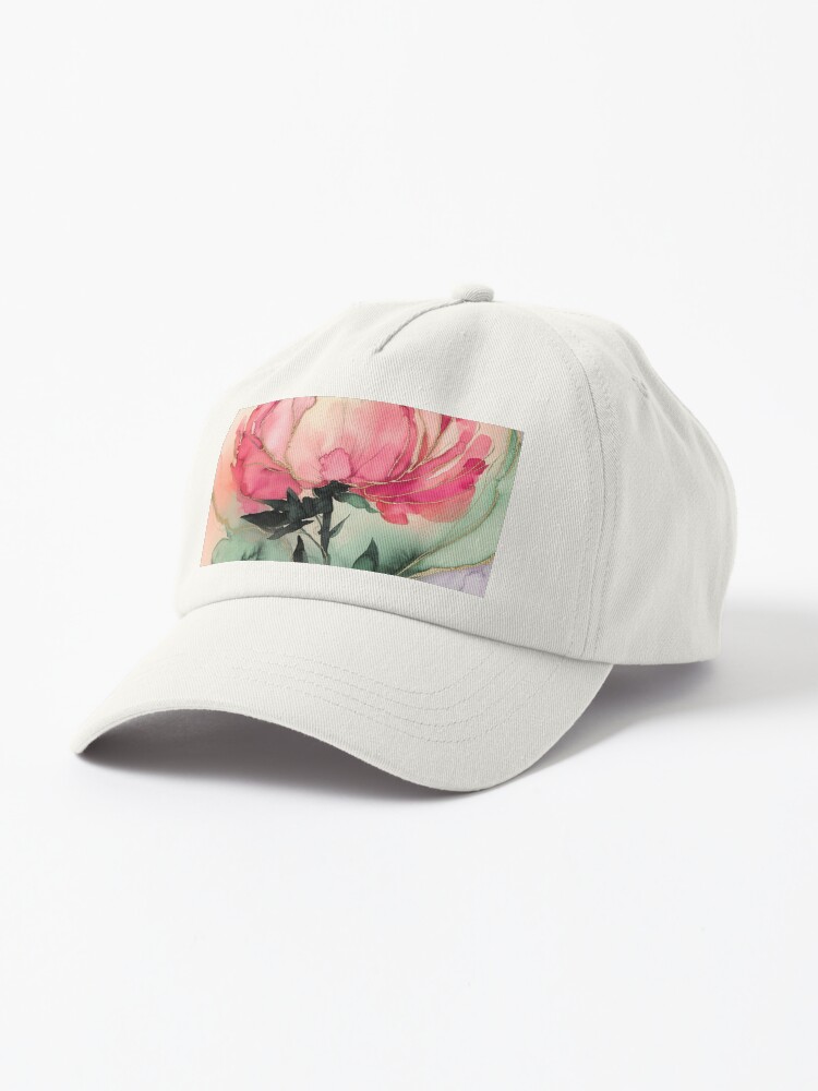 Thumbnail 1 of 7, Cap, Peony designed and sold by Patricks-Art.