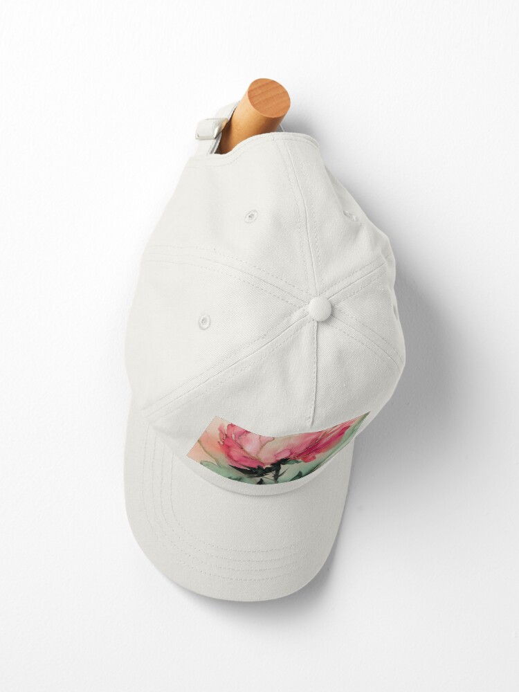 Thumbnail 2 of 7, Cap, Peony designed and sold by Patricks-Art.