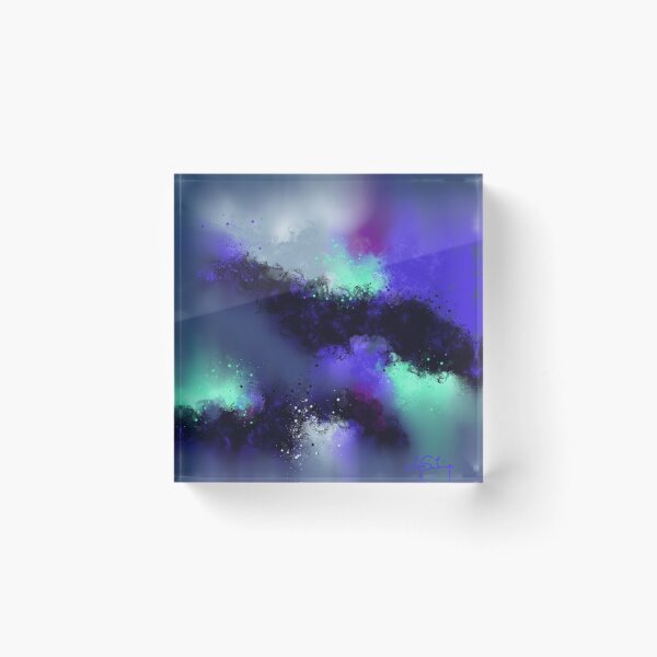 Item preview, Among The Shadows - Blue Purple Green Abstract designed and sold by Joey Santiago.