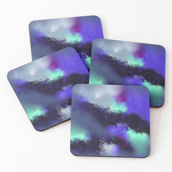 Item preview, Among The Shadows - Blue Purple Green Abstract designed and sold by Joey Santiago.