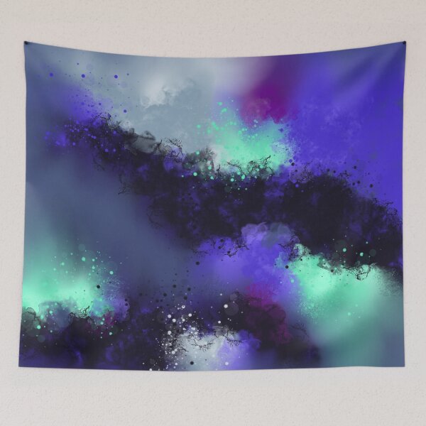 Item preview, Among The Shadows - Blue Purple Green Abstract designed and sold by Joey Santiago.