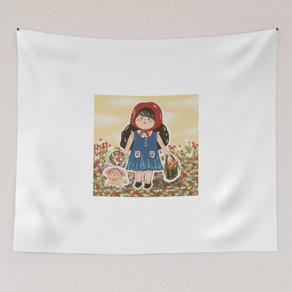 Item preview, Little girl in flower garden  designed and sold by Thursdaypaper.