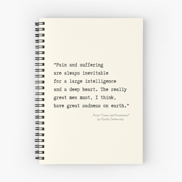 Item preview, A Quote about Sadness from "Crime and Punishment" by Fyodor Dostoevsky designed and sold by Poemit.