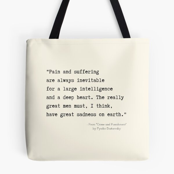 Item preview, A Quote about Sadness from "Crime and Punishment" by Fyodor Dostoevsky designed and sold by Poemit.