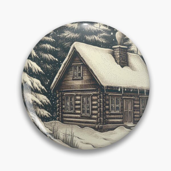Item preview, Vintage Winter Cabin 4 designed and sold by harwoodkp.