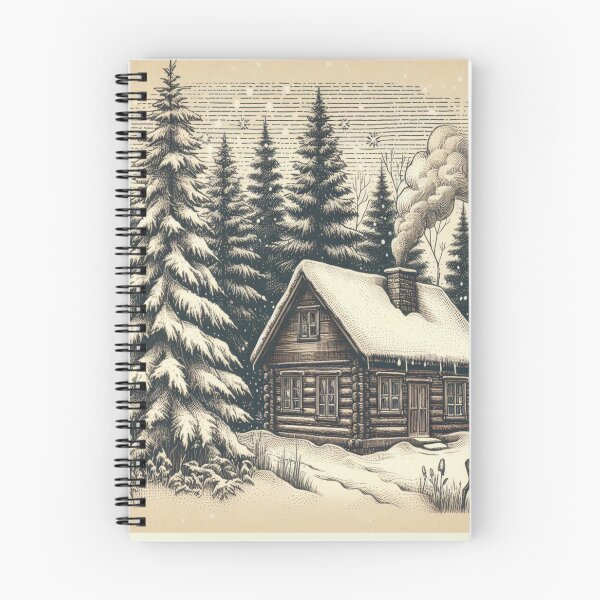 Item preview, Vintage Winter Cabin 4 designed and sold by harwoodkp.