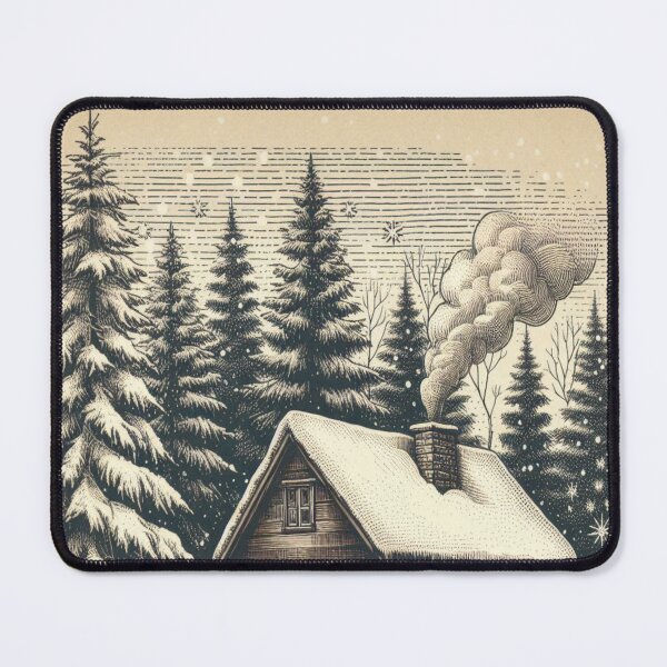 Item preview, Vintage Winter Cabin 4 designed and sold by harwoodkp.