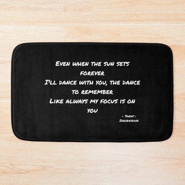 Item preview, Sweat By Zerobaseone Lyrics designed and sold by ArtRaftPro.