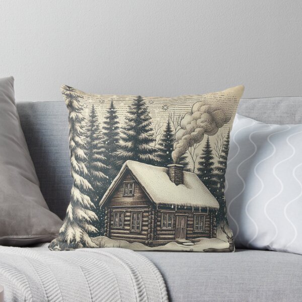 Item preview, Vintage Winter Cabin 4 designed and sold by harwoodkp.