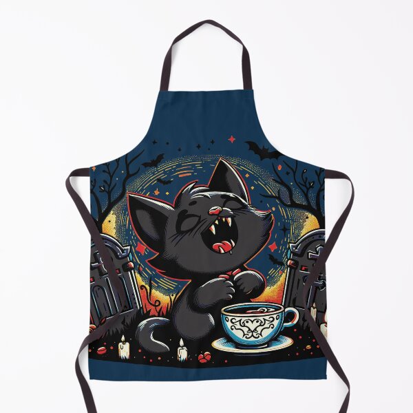 Item preview, Vampire Cat Worship Coffee Design 2 designed and sold by HappyHavenStu.